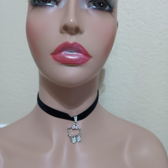 Silver tone pink bow hello - Picture 5 of 7